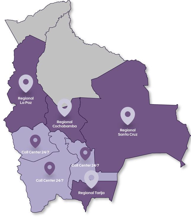 Mapa Bolivia